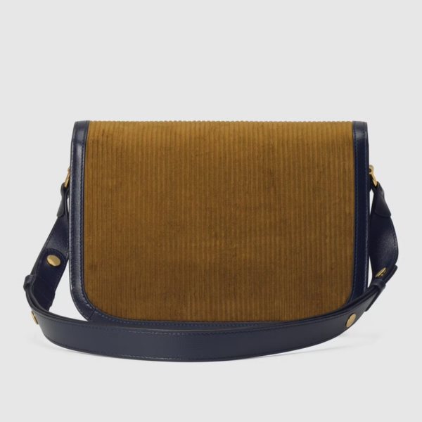 Túi Gucci Horsebit 1955 Small Brown Corduroy 602204-2S8AG-2860 - Ảnh 3