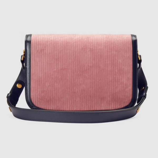 Túi Gucci Horsebit 1955 Small Pink Corduroy ‎602204-2S8AG-6781 - Ảnh 4