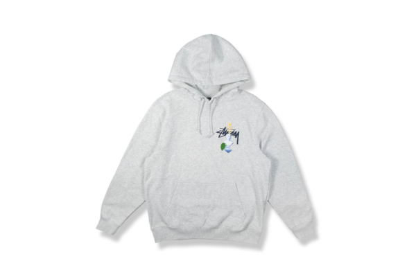 Áo Stussy Spychedelic Hood Ash Heather 32916952252512 - Ảnh 2