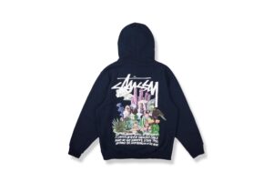 Alternative view of Áo Stussy Spychedelic Hood Navy 32916952645728