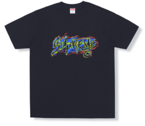 Áo Supreme Scratch Navy Tee