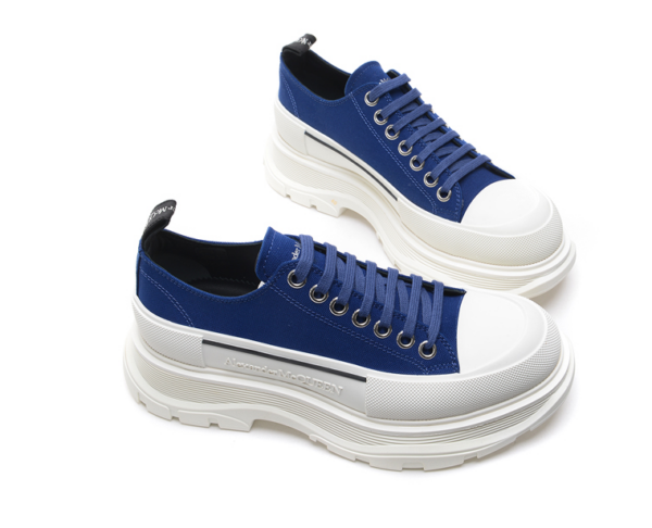Giày Alexander McQueen Tread Slick Lace Up 'Ink Blue'  604257 W4LR1 4622 - Ảnh 2