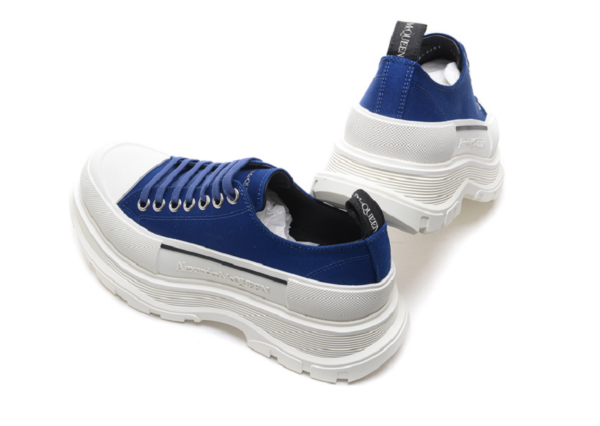 Giày Alexander McQueen Tread Slick Lace Up 'Ink Blue'  604257 W4LR1 4622 - Ảnh 3