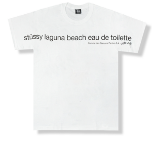 Áo Stussy x CDG Laguna Beach T-Shirt White  SY-XCLBTWH