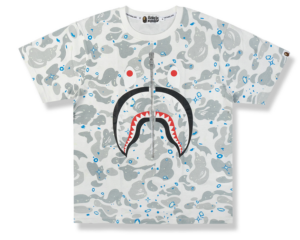 Áo Bape Space Camo Shark Tee White Multi B-SPCSTWHTM