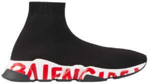 Giày Balenciaga Speed Trainer 'Graffiti Black Red' 605972 W05GE 1095