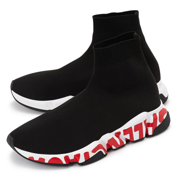 Giày Balenciaga Speed Trainer 'Graffiti Black Red' 605972 W05GE 1095 - Ảnh 2