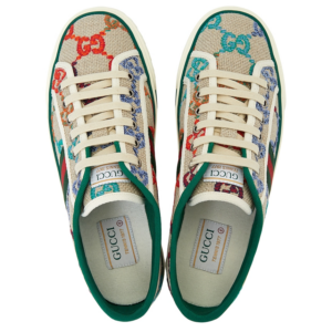 Giay Gucci GG Tennis 'BeigeGray' 606111-UFT30-8466