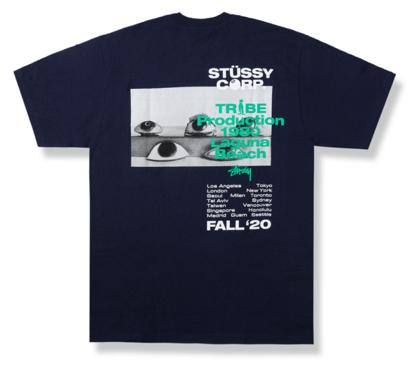 Áo Stussy Tribe Tee Navy - Ảnh 2