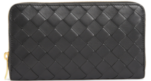 Vi Bottega Veneta Intrecciato Zip 'Black' 608053-VCPP2-8425