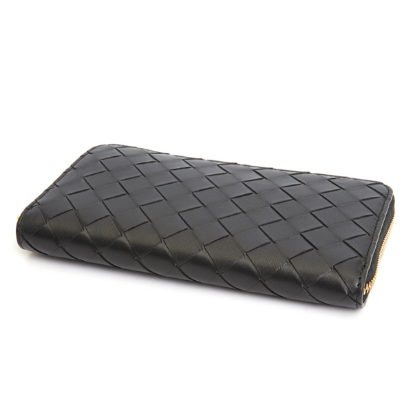 Vi Bottega Veneta Intrecciato Zip 'Black' 608053-VCPP2-8425