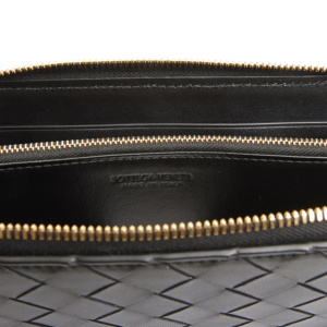 Vi Bottega Veneta Intrecciato Zip 'Black' 608053-VCPP2-8425