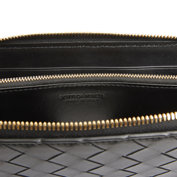 Vi Bottega Veneta Intrecciato Zip 'Black' 608053-VCPP2-8425