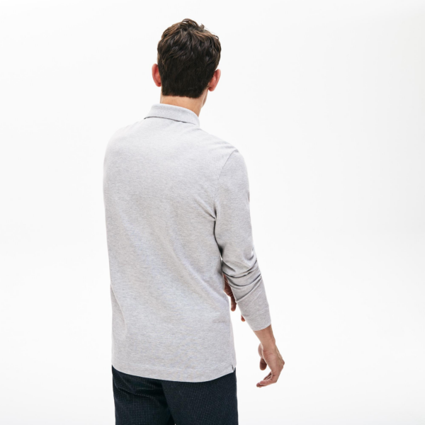 Áo Lacoste Long-Sleeve Paris Polo 'Grey' PH-2481 - Ảnh 5