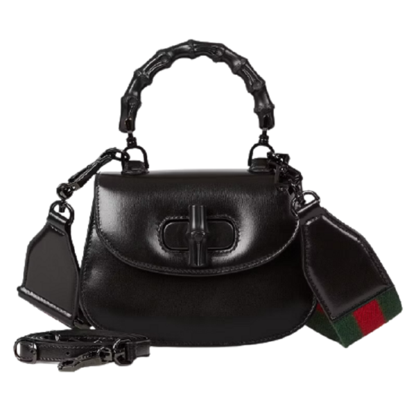 Túi Gucci Mini Top Handle With Bamboo Black Leather ‎686864-10ODP-1060