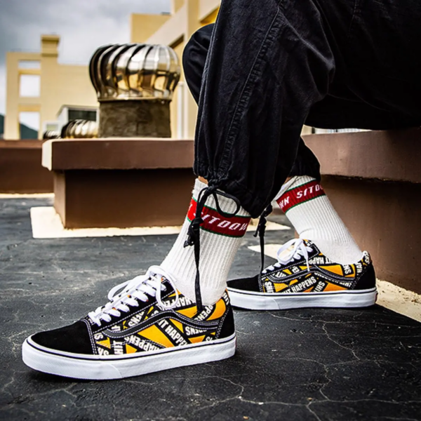 Giày Vans Old Skool 'Black Yellow' VN0A4U3BWTX - Ảnh 2