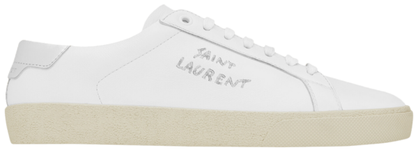 Giày Saint Laurent Court Classic SL06 Embroidered 'White' 611352-00NA0-9085