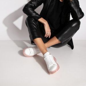 Alternative view of Giày Alexander McQueen 'White Rose Gold'