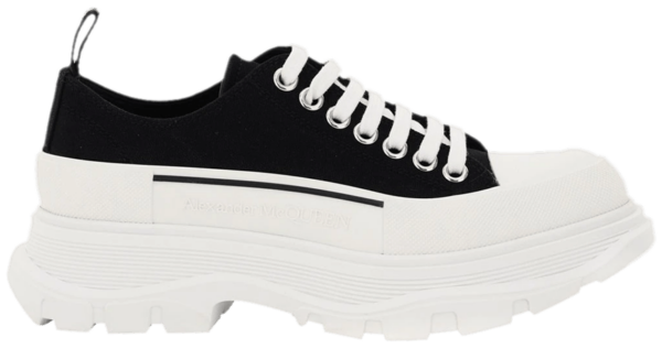 Giày Alexander McQueen Lace Up 'Black White' 611705-W4MV2-1070