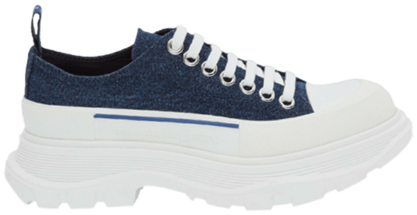 Giày Alexander McQueen Wmns Tread Slick Lace Up 'Indigo' 611705-W4PD1-4177