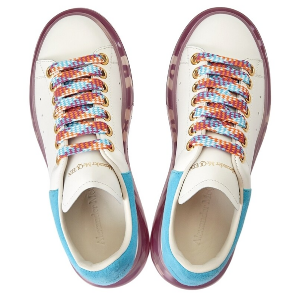 Giày Alexander McQueen Wmns Oversized Sneaker 'White Pink' 612744-WIA4G-9323 - Ảnh 3
