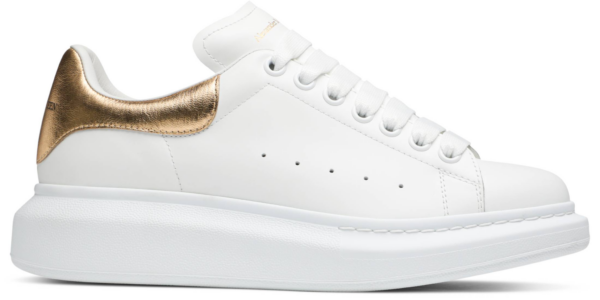 Giày Alexander McQueen 'White Light Gold' 553770-WHFBU-9075