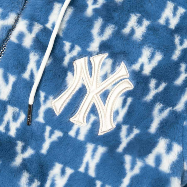 Áo MLB Monogram Plush Fleece Jumper NY Yankees 3AJPF1816-50BLD - Ảnh 2