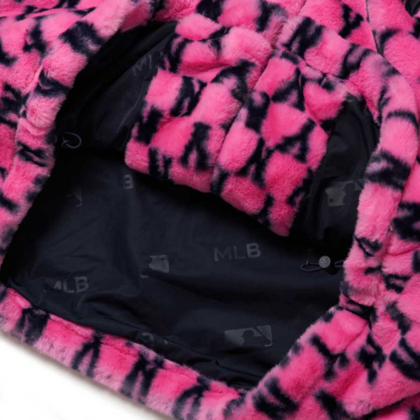 Áo MLB Monogram Plush Fleece Jumper NY Yankees 3AJPF1816-50PKD - Ảnh 5