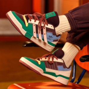 Alternative view of Giày Adidas Forum Low x Melting Sadness 'Night Burgundy' GW8724