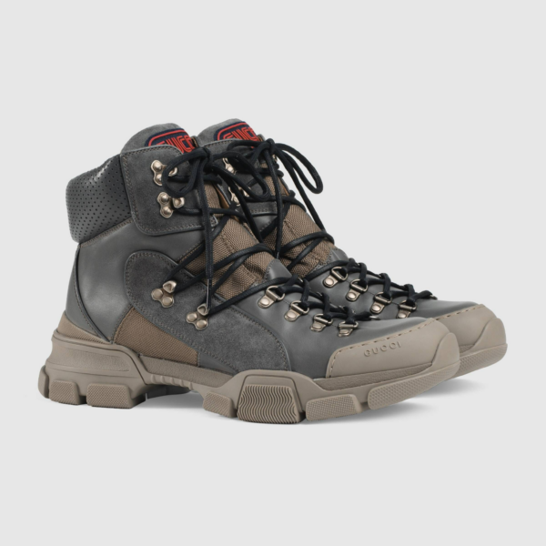 Giày Gucci Flashtrek Leather High 521679-D6050-1260 - Ảnh 4