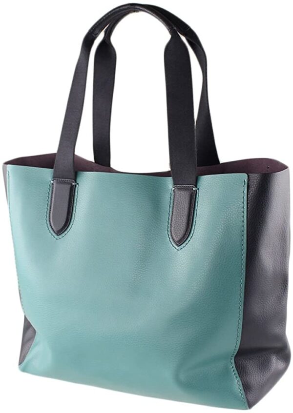Túi Coach Derby Large Tote Bag Blue Green F11833 - Ảnh 2
