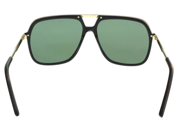 Kính Gucic Black & Gold Metal Frame Pilot Aviator GG0200S-001 - Ảnh 2