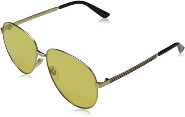 Kính Gucci Yellow Aviator GG0138S-008 - Ảnh 4