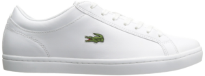 Giày Lacoste Men's Straightset White Leather Low-top Sneakers 733CAM1070-001