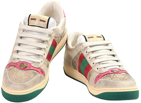 Giày Gucci GG Screener Distressed 'GG Canvas Pink' 546551-9Y920-9665 - Ảnh 4