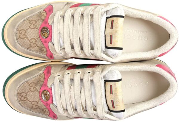 Giày Gucci GG Screener Distressed 'GG Canvas Pink' 546551-9Y920-9665 - Ảnh 6