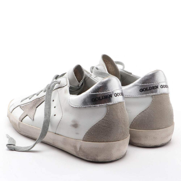 Giày Golden Goose Wmns Super Star 'White Silver' GCOWS590-W77 - Ảnh 4