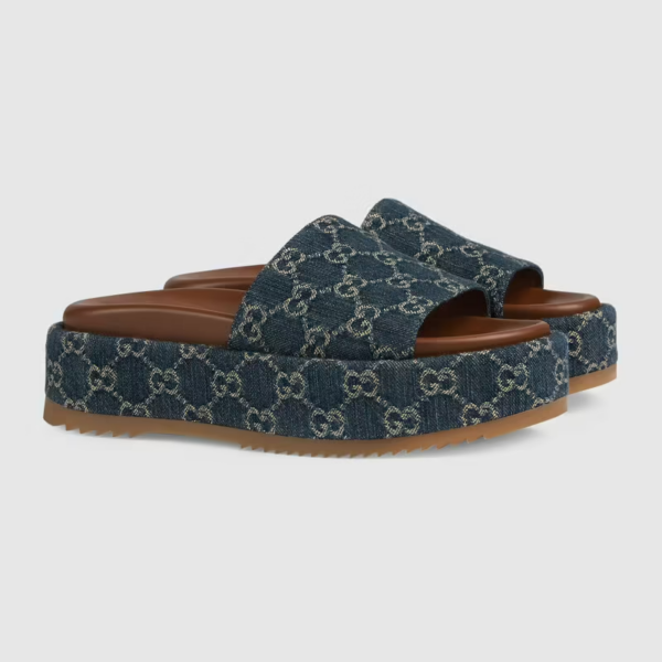 Giày Gucci Women's Platform Slide Sandal 623212-2KQ00-4402 - Ảnh 4