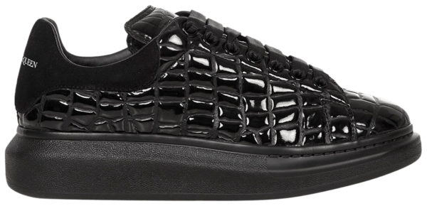 Giày Alexander McQueen Oversized Sneaker 'Black Crocodile' 625173-W4MU1-1000
