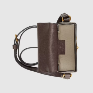 Alternative view of Túi Gucci Horsebit 1955 Mini Beige And Brown Leather 625615-UQHFG-8679
