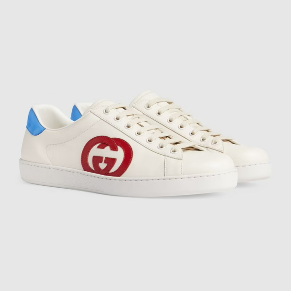Giày Gucci Men's Ace sneaker With Interlocking G 625783-1XG70-9102 - Ảnh 5