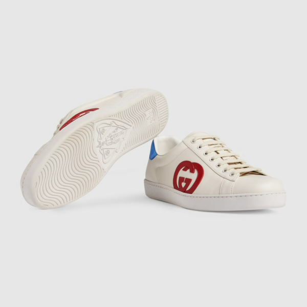 Giày Gucci Men's Ace sneaker With Interlocking G 625783-1XG70-9102 - Ảnh 7