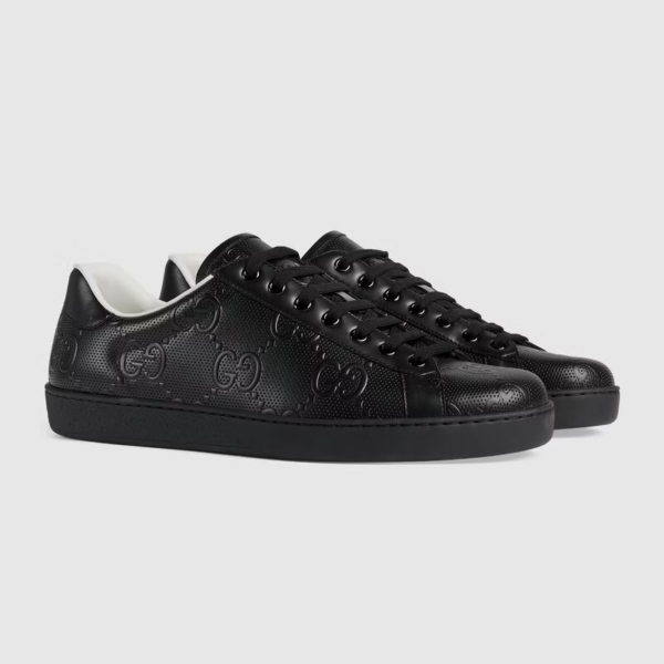 Giày Gucci Men's Ace GG Embossed Sneaker ‎625787-1XK10-1000 - Ảnh 3