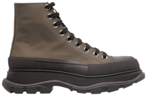 Giày Alexander McQueen Tread Slick Boots 'Khaki Black' 627206-WHYK3-3238