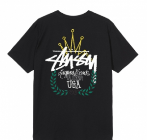 Alternative view of Áo Stussy LB Wreath Tee 'Black'
