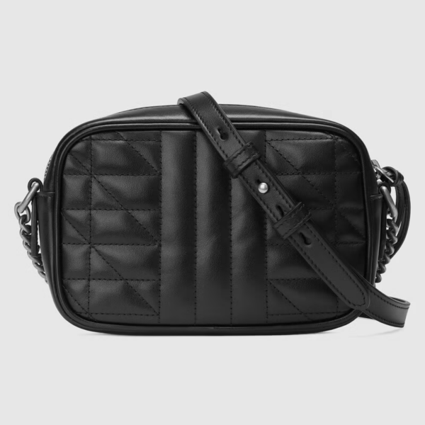 Túi Gucci GG Marmont Mini Shoulder Black Leather ‎634936-UM8BN-1000 - Ảnh 4