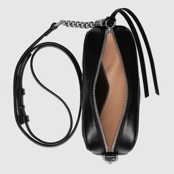 Túi Gucci GG Marmont Mini Shoulder Black Leather ‎634936-UM8BN-1000 - Ảnh 3