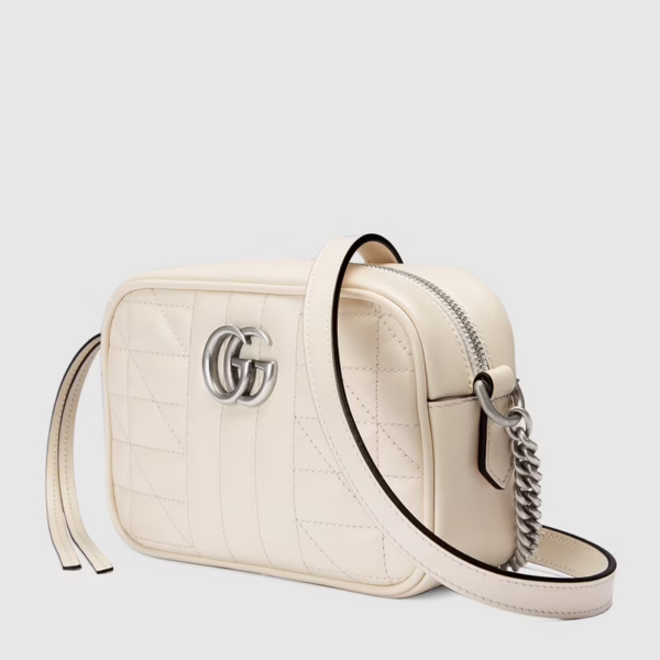 Túi Gucci GG Marmont Mini Shoulder White Leather 634936-UM8BN-9022 - Ảnh 5