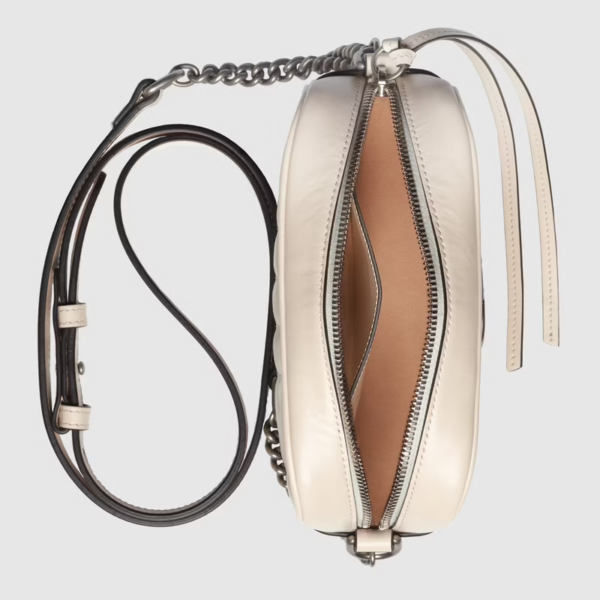 Túi Gucci GG Marmont Mini Shoulder White Leather 634936-UM8BN-9022 - Ảnh 3