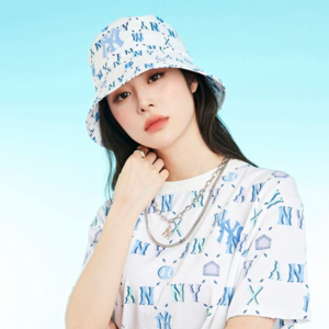 Alternative view of Mũ MLB Monogram Bucket Hat NY Yankees White 3AHTM0523-50WHS